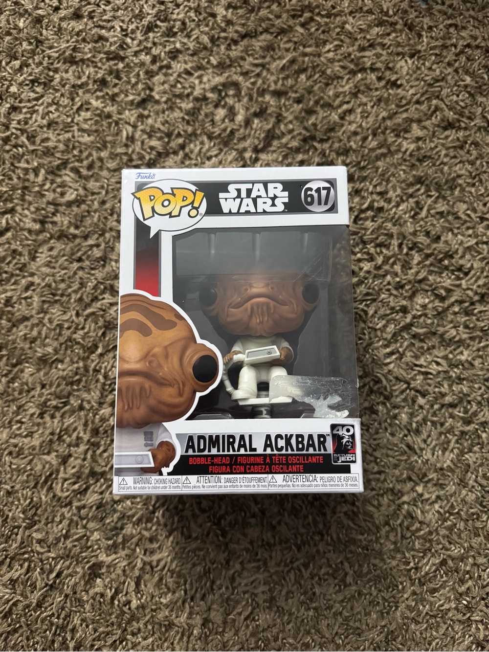 Funko Admiral Ackbar Brown & White Pop! Vinyl Figure #617